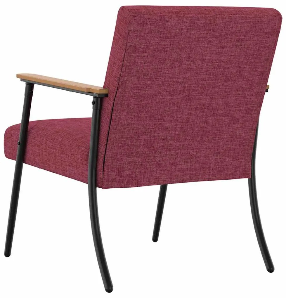 vidaXL Πολυθρόνα Κόκκινο 59 x 75 x 78 εκ ύφασμα