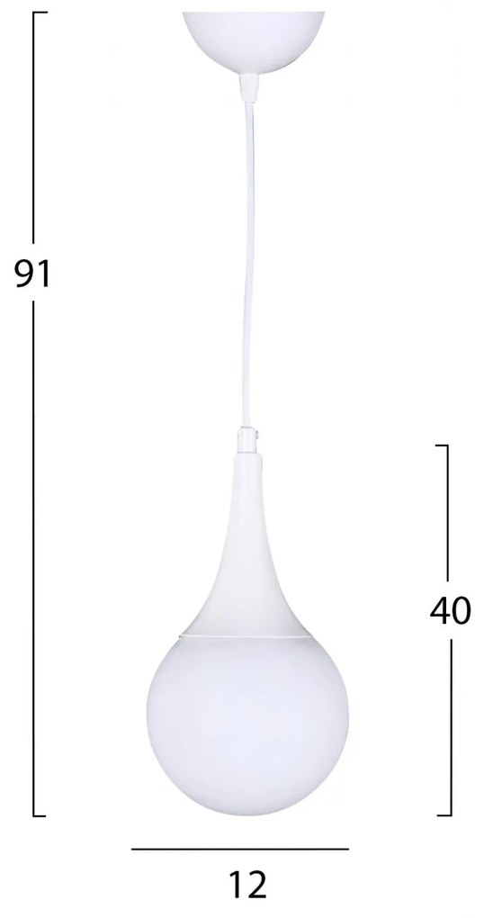 ΦΩΤΙΣΤΙΚΟ ΟΡΟΦΗΣ ΛΕΥΚΟ  12x91 εκ. 12x12x91 εκ.