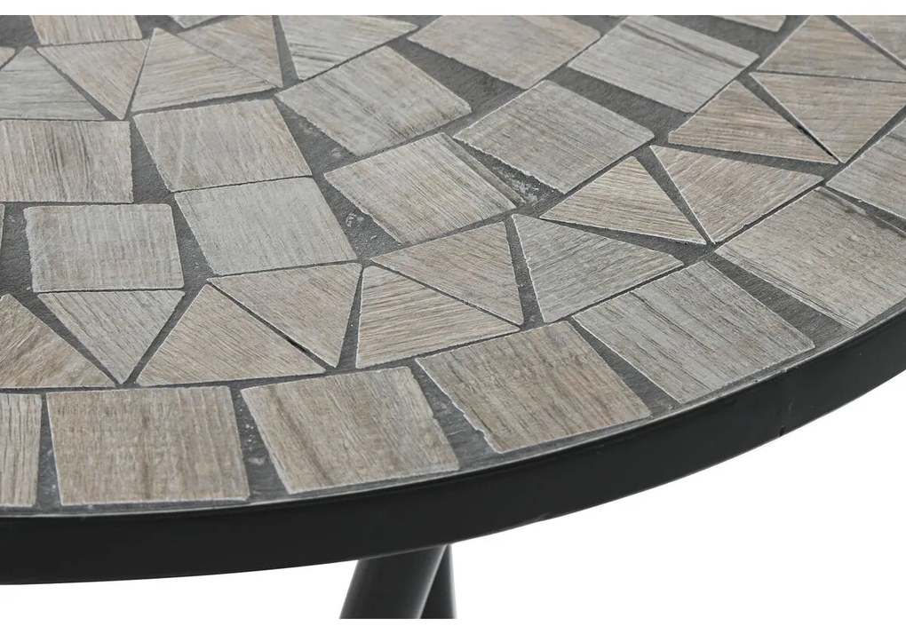 Βοηθητικό Τραπέζι Home ESPRIT Μαύρο Πολύχρωμο 60 x 60 x 72 cm