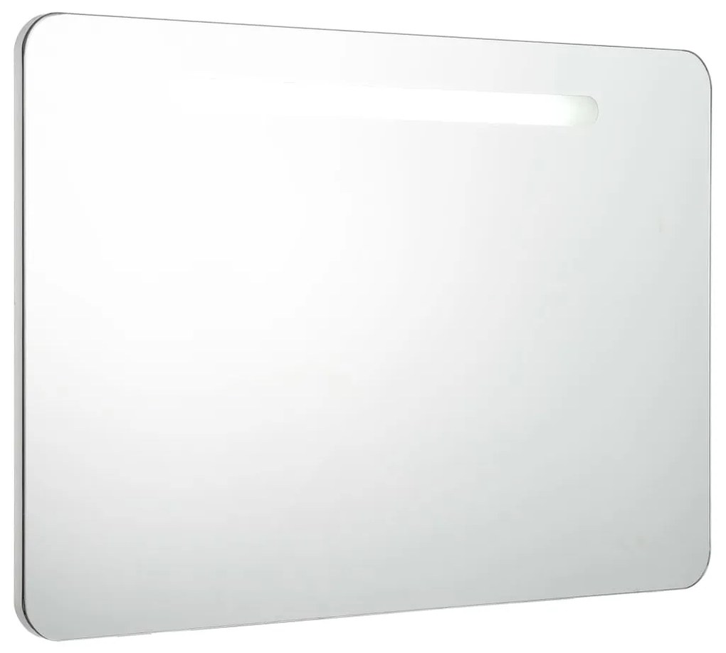 vidaXL Ντουλάπι Μπάνιου με Καθρέφτη και Φωτισμό LED 80 x 9,5 x 55 εκ.