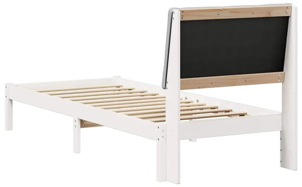 vidaXL Σκελετός Κρεβατιού Λευκό και ανοιχτό γκρι 80 x 200 cm