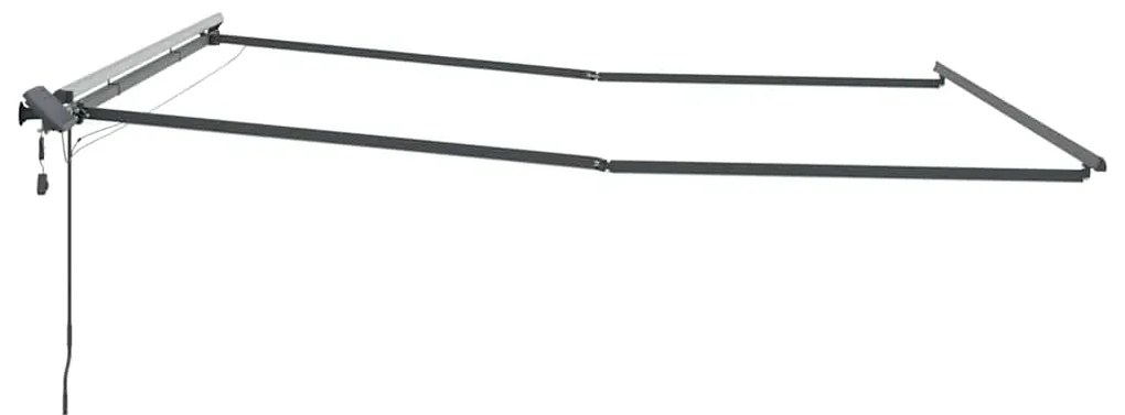 vidaXL Αντιανεμικό με Χειροκίνητος Ανθρακί 4,5 x 3,5 μ Μέταλλο
