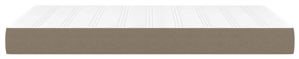 Στρώμα με Pocket Springs Taupe 120x200x20 εκ. Υφασμάτινο - Μπεζ-Γκρι