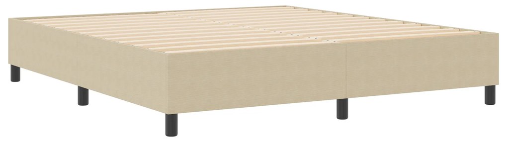 vidaXL Κρεβάτι Box Spring Ανοιχτό Πράσινο Γκρι Σούπερ Κινγκ Από Κορδέλα