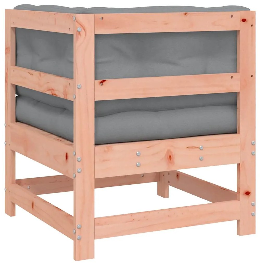 vidaXL Καναπές Γωνιακός με Μαξιλάρια από Μασίφ Ξύλο Ψευδοτσούγκας