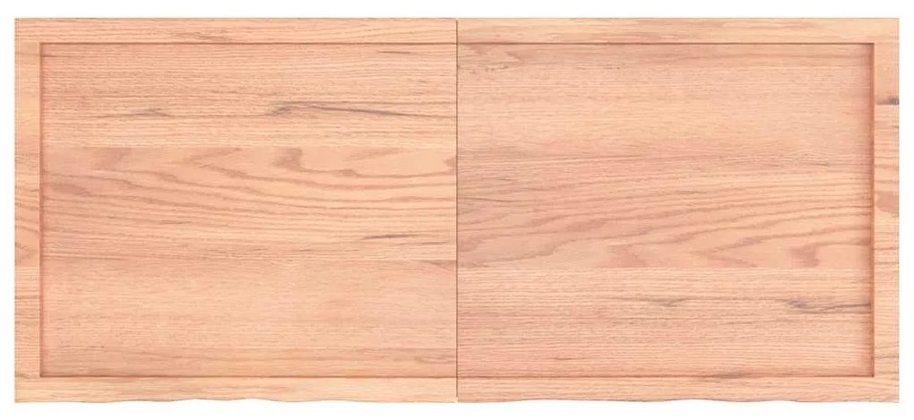 vidaXL Επιφ Τραπεζιού Αν Καφέ 140x60x(2-4)εκ. Επεξ. Μασίφ Ξύλο Δρυός