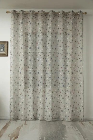 Beauty Home Κουρτίνα Art 6120 280x280 Μπεζ,Κόκκινο,Μπλε