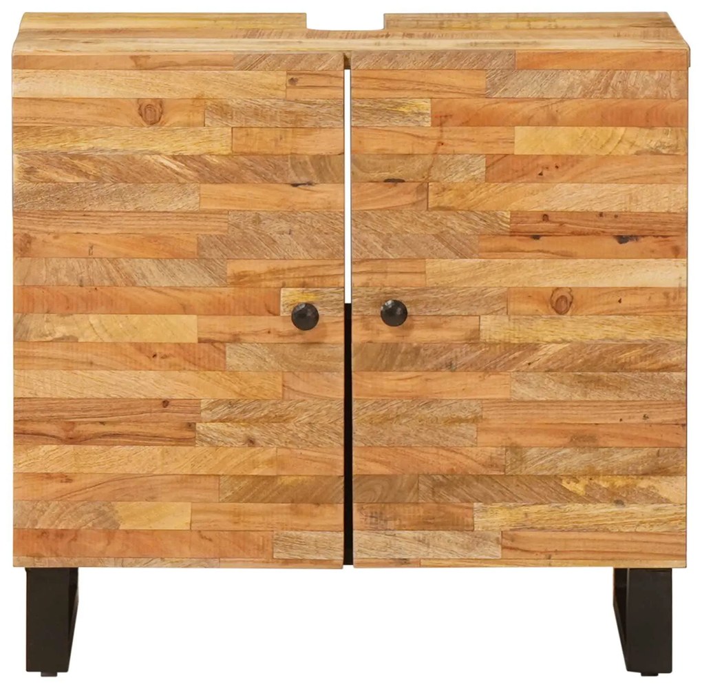 vidaXL Ντουλάπα Νιπτήρα Mπάνιου με αποθήκευση Φυσικό 62 x 33 x 58 εκ.