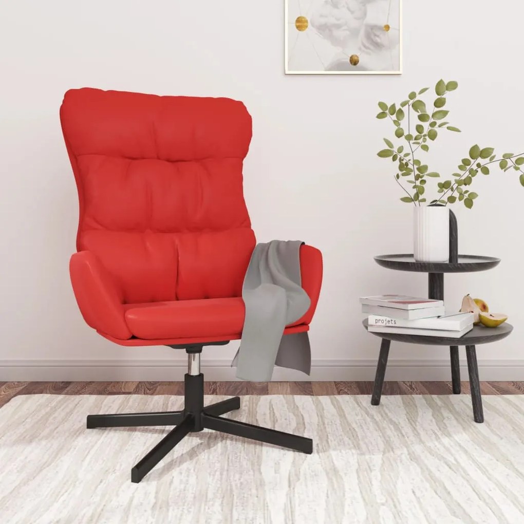 vidaXL Πολυθρόνα Relax Κόκκινη από Συνθετικό Δέρμα
