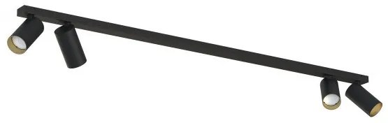 Σποτ Φωτιστικό Οροφής MONO IV GU10 10W Nowodvorski-7768-Μαύρο-Χρυσό 7768