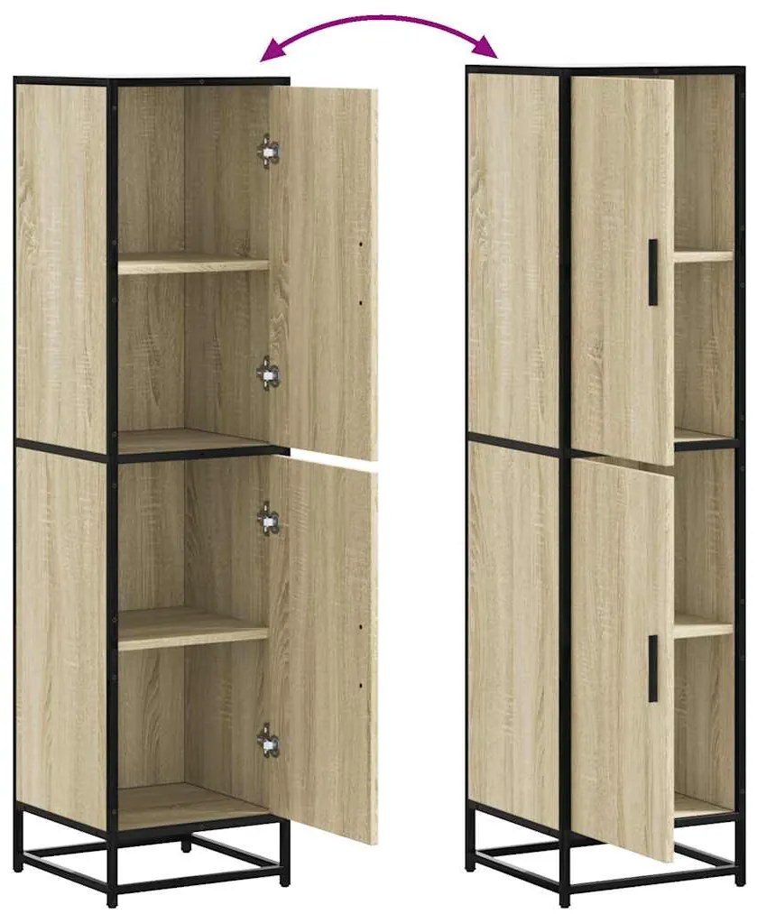 HIGHBOARD SONOMA OAK ΚΑΤΑΣΚΕΥΑΣΜΕΝΟ ΞΥΛΟ ΚΑΙ ΜΕΤΑΛΛΟ 849055