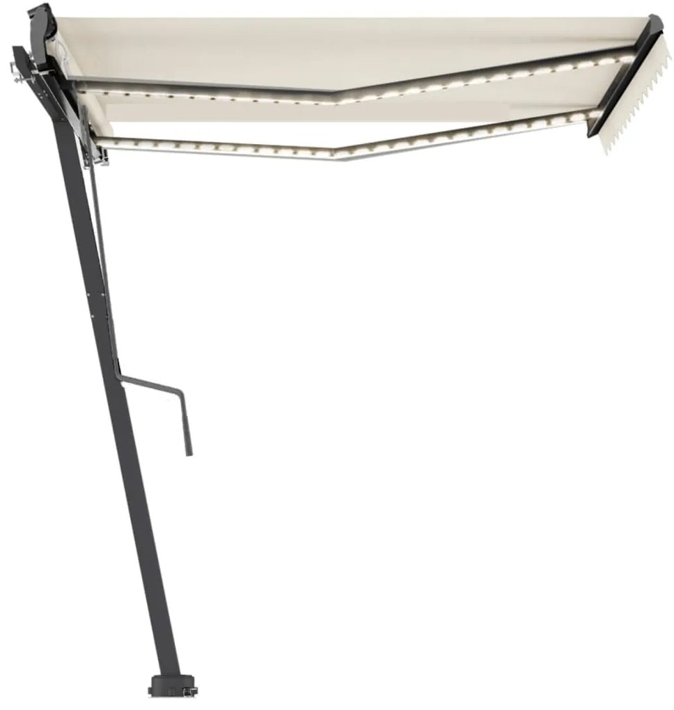 vidaXL Τέντα Αυτόματη Ανεξάρτητη Κρεμ 350 x 250 εκ.