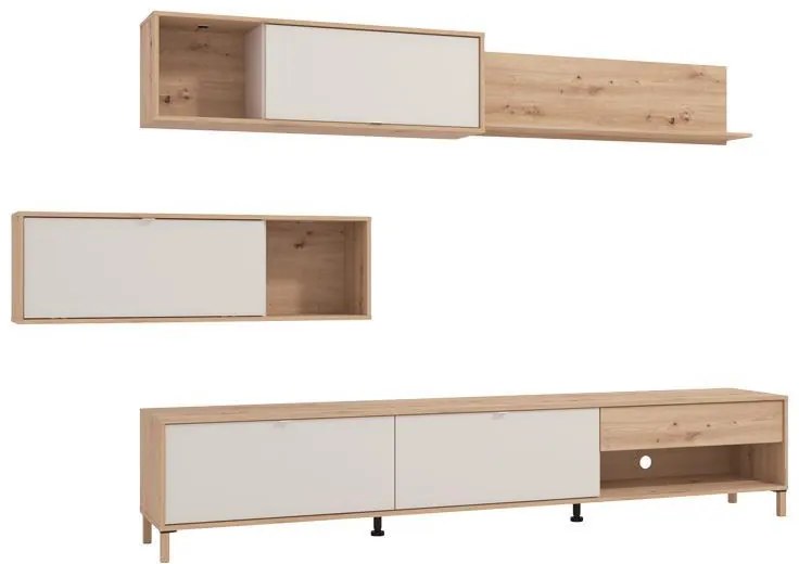 Σύνθετο σαλονιού NORWICH Artisan Oak - Cashmere 234x40x197εκ. 234x40x197 εκ.