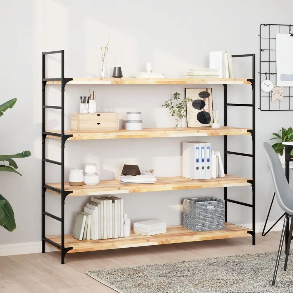 vidaXL Ράφι Κρεμαστό 120x40x4 εκ. Ακατέργαστο Μασίφ Ξύλο Ακακίας