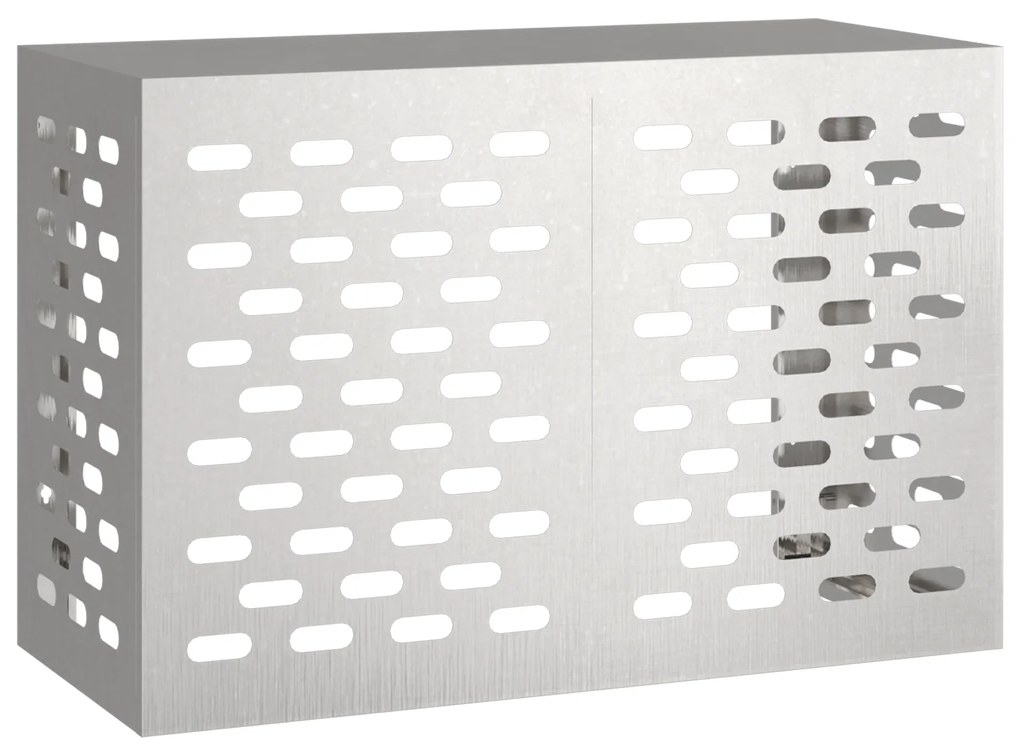 vidaXL Κάλυμμα AC 90x40x60 εκ Ανοξείδωτο Ατσάλι