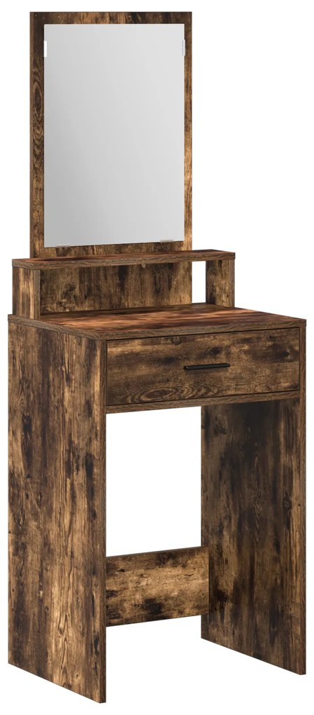 vidaXL Τουαλέτα με Συρτάρια Καπνιστού Δρυ 50x41x140 εκ