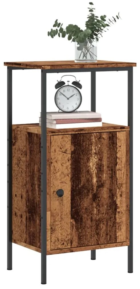 ντουλάπι κομοδίνου Παλιό ξύλο 41x31x80 cm Κατασκευασμένο ξύλο