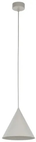 Κρεμαστό Φωτιστικό Οροφής 1xE27 Φ19cm Cono TK Lighting-10072-Μπεζ 10072