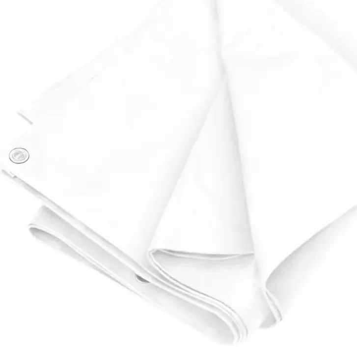 vidaXL Μουσαμάς Λευκός 180 γρ./μ.² 8x12 μ. από HDPE