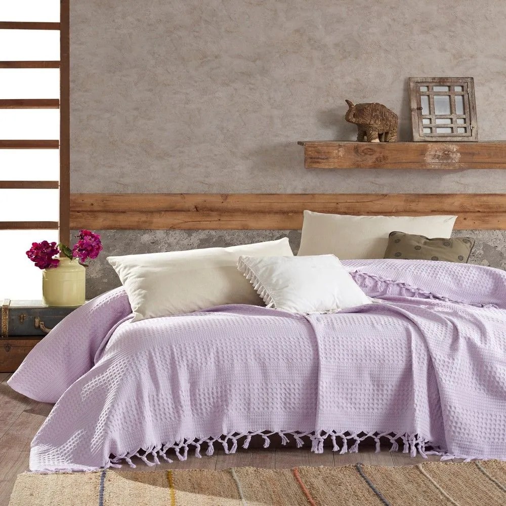 Κουβέρτα Dobby Lila DimCol Υπέρδιπλo 220x240cm 100% Βαμβάκι