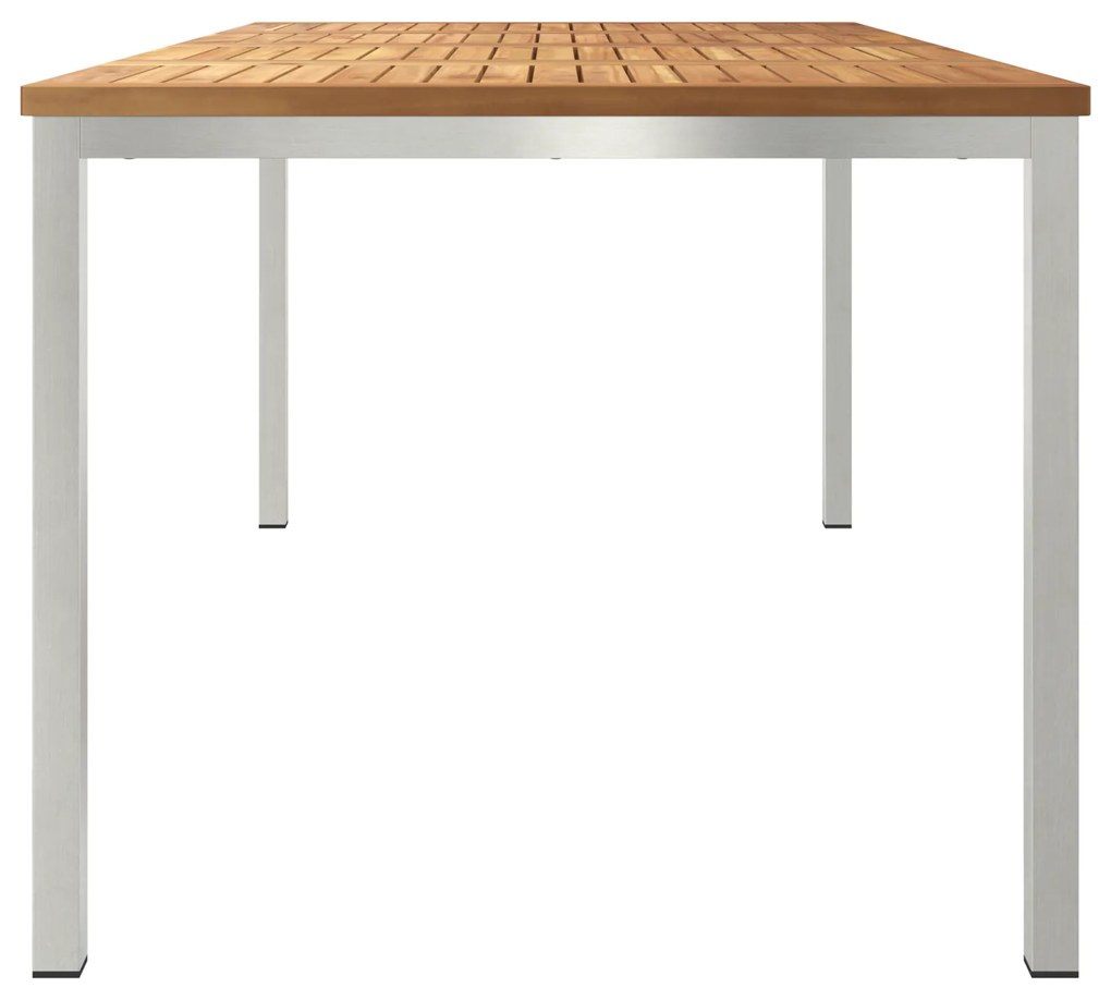 vidaXL Τραπέζι Εξωτερικού Χώρου 180x90x75 cm Μασίφ Ξύλο Teak