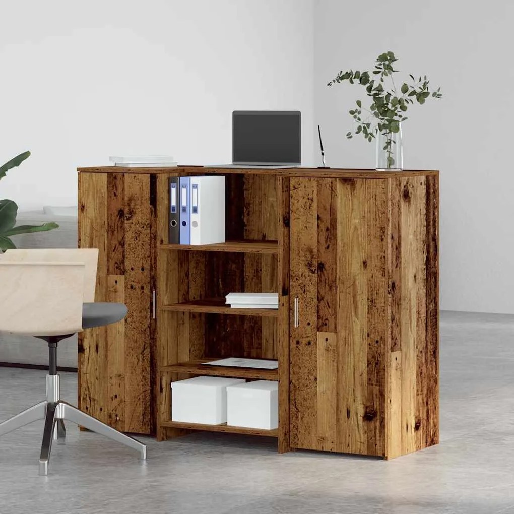 vidaXL Γραφείο υποδοχής Παλιό Ξύλο 135x50x103,5 εκ. Επεξεργασμένο Ξύλο
