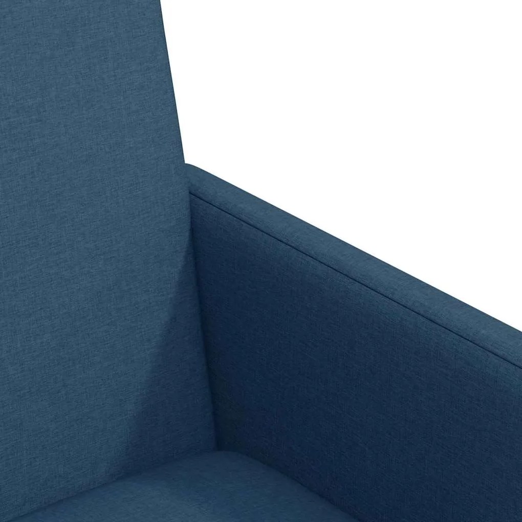 vidaXL Καρέκλες φαγητού με τροχούς 2 pcs Μπλε 57 x 66 x 94 εκ ύφασμα