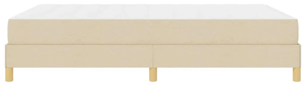 vidaXL Κρεβάτι με ελατήρια Κρέμα, Καφέ 140 x 200 cm