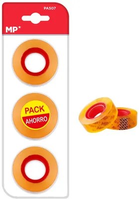 MP κολλητική ταινία Transparent PA507-01, 12mm, 33m, διάφανη, 3τμχ