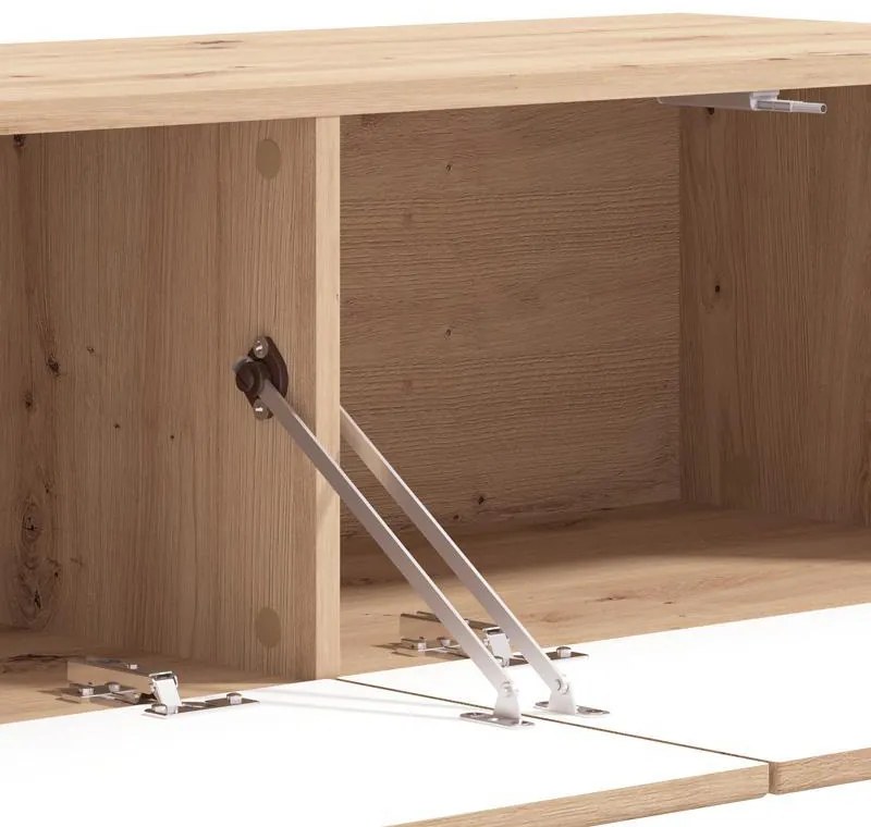 Έπιπλο τηλεόρασης ROYAN 128 2K2V Artisan Oak 128x42x32εκ. 128x42x32 εκ.
