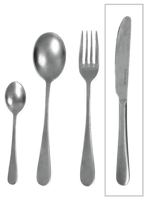 Μαχαίρι Φαγητού Benefit Stone CUV401K12 23,3cm Silver Espiel Stainless Steel