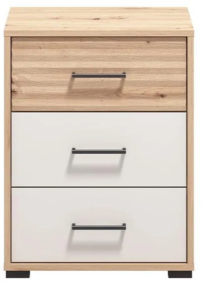 Κομοδίνο Modena NO3F Artisan - Cashmere 48x40x63 εκ. 48x40x63 εκ.