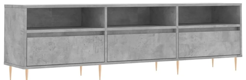 vidaXL Έπιπλο Τηλεόρασης Γκρι Σκυρ. 150x30x44,5 εκ. Επεξ. Ξύλο
