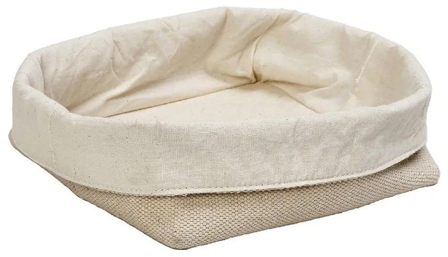 Καλάθι Ψωμιού AMN113 17x16x11cm Beige Espiel Βαμβάκι,Jute