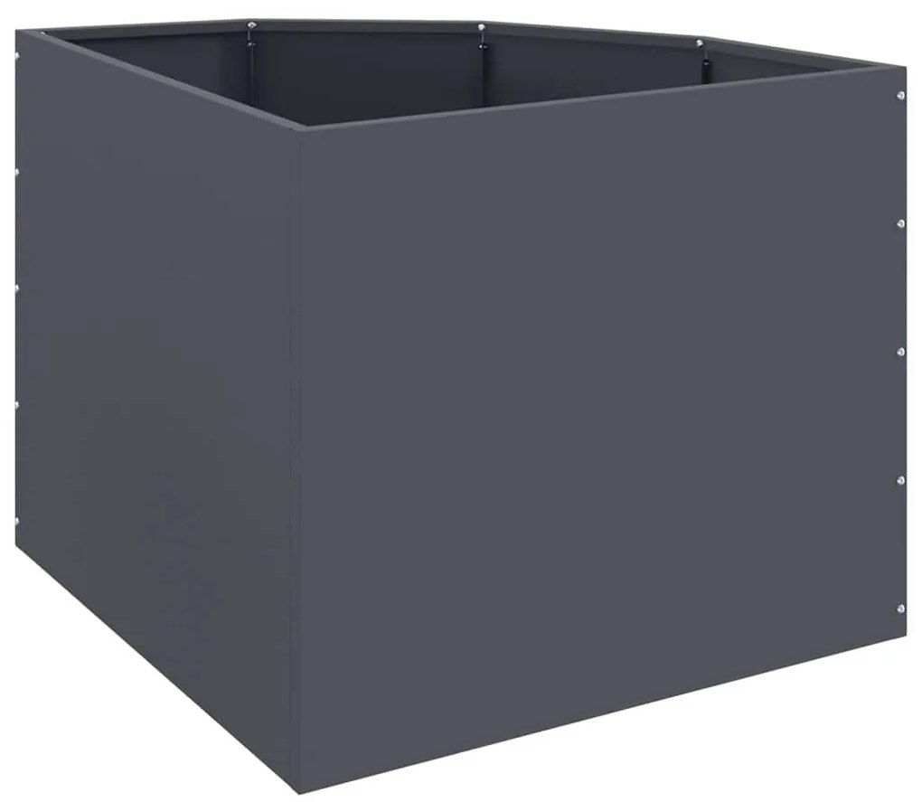 vidaXL Γωνιακό Ροδόδεντρο Ανθρακί 60 x 60 x 50 εκ Ατσάλι