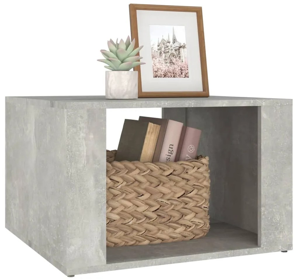 vidaXL Κομοδίνο Γκρι Σκυρ. 57x55x36 εκ. από Επεξεργασμένο Ξύλο