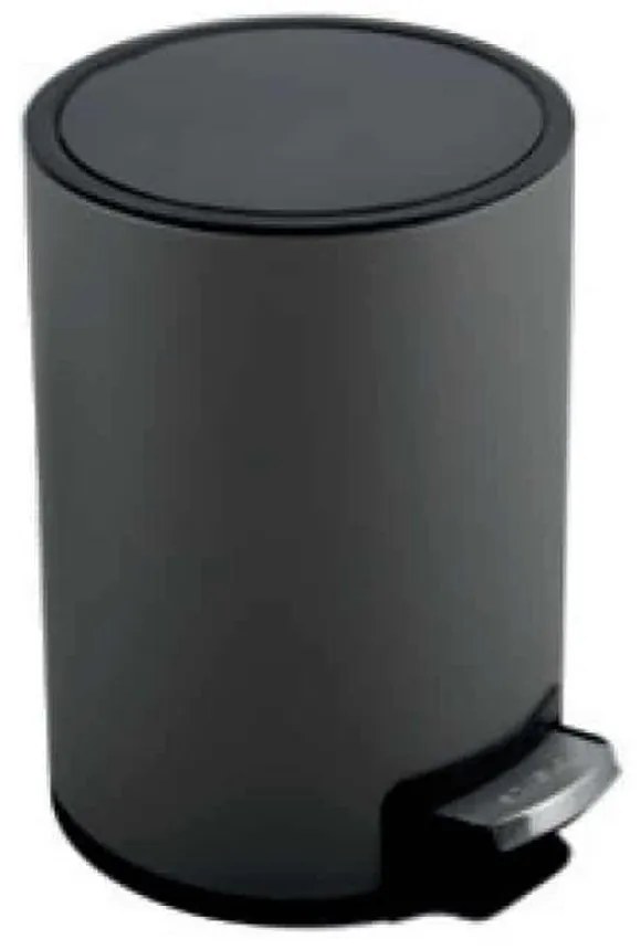 Κάδος Απορριμμάτων Μεταλλικός Riku 5Lt 05394.001 25x20x30cm Dark Grey Metal