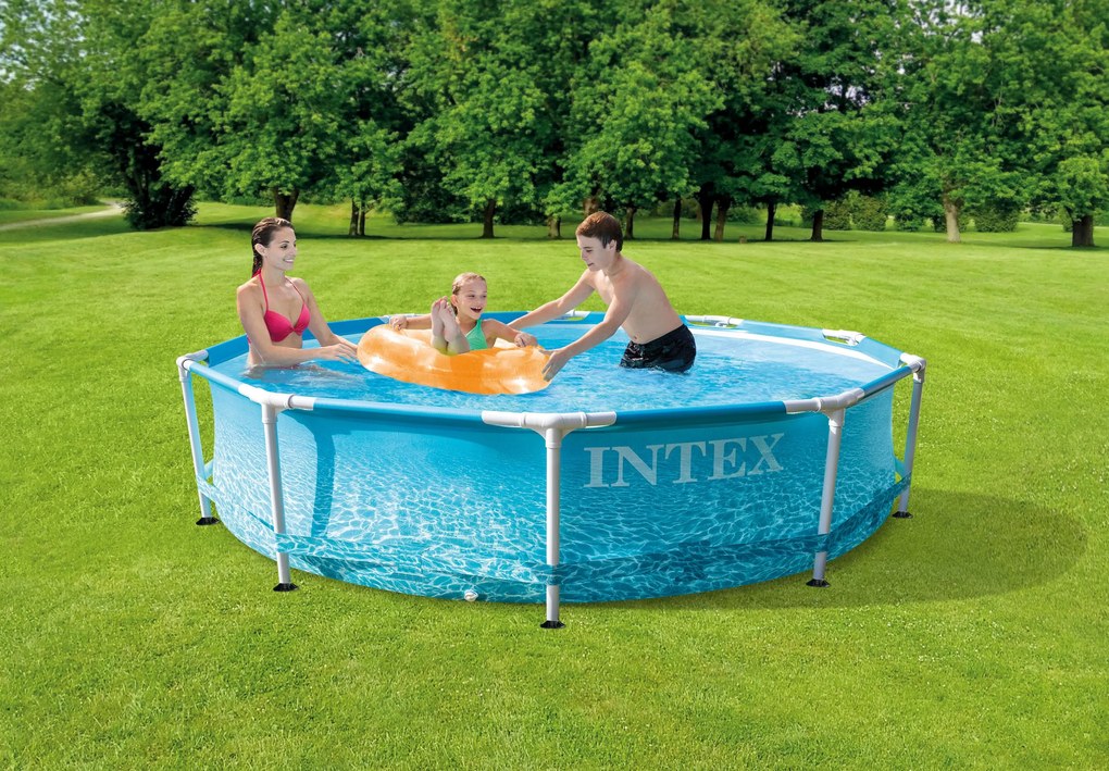 Intex Πισίνα  Metal Frame Beachside 305x76cm (28208)