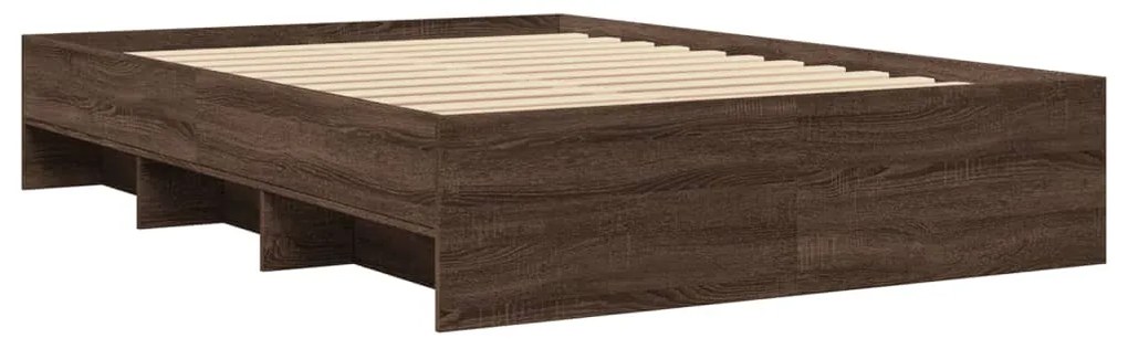 vidaXL Πλαίσιο Κρεβατιού Χωρ. Στρώμα Καφέ Δρυς 120x190 εκ. Επ. Ξύλο