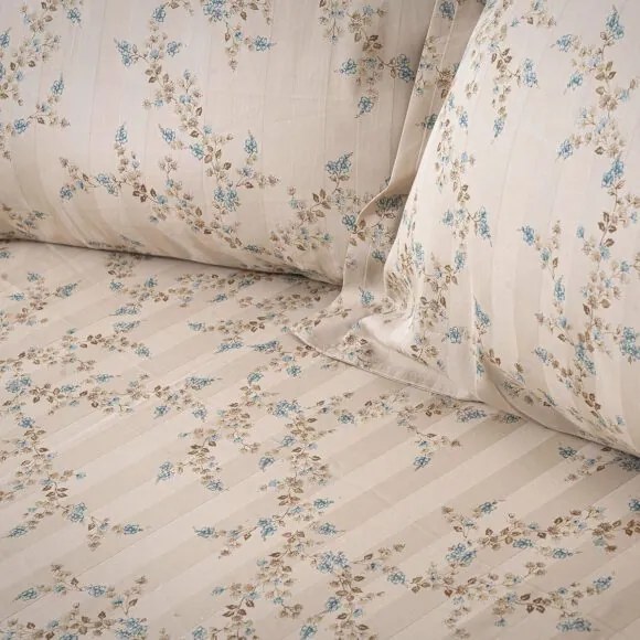 Beauty Home Σετ πάπλωμα υπέρδιπλο Art 12215 Nova 100% Βαμβακοσατέν 300tc 220x240 Άμμου