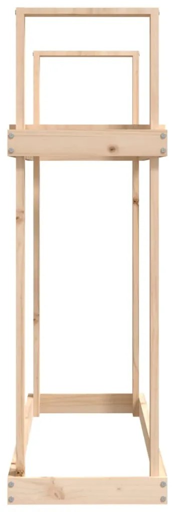 vidaXL Ραφιέρα Καυσόξυλων 110 x 35 x 108,5 εκ. από Μασίφ Ξύλο Πεύκου