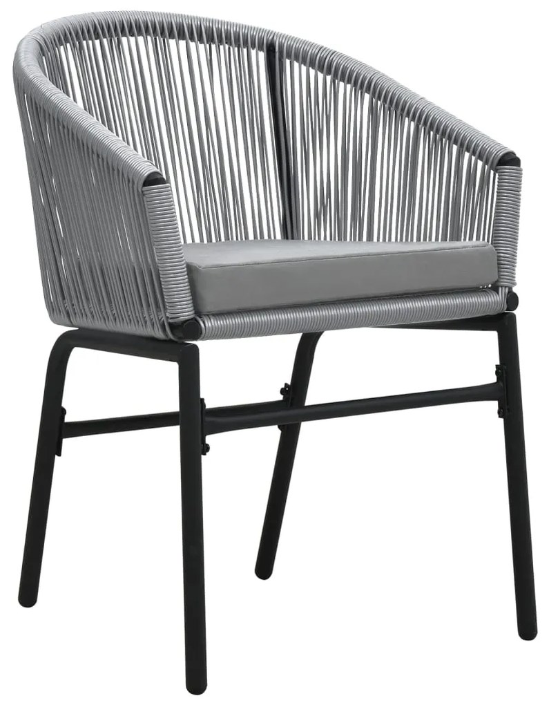 vidaXL Σετ Τραπεζαρίας Κήπου 9 Τεμαχίων Γκρι