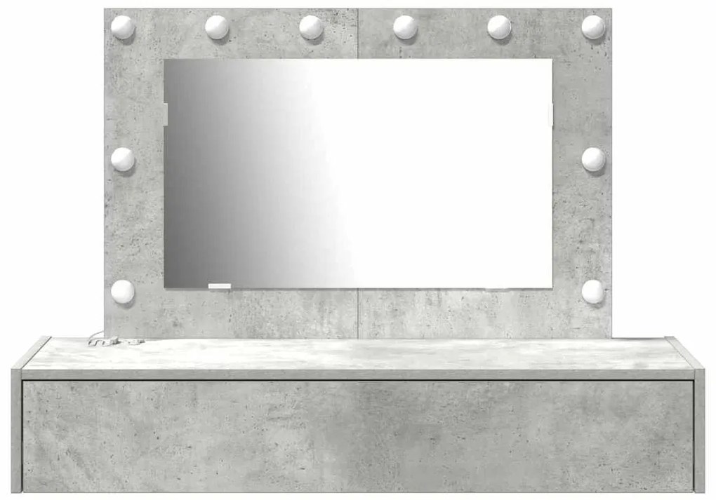 vidaXL Τραπέζι περιποίησης Γκρι 100 x 40 x 70 εκ. Επεξεργασμένο ξύλο