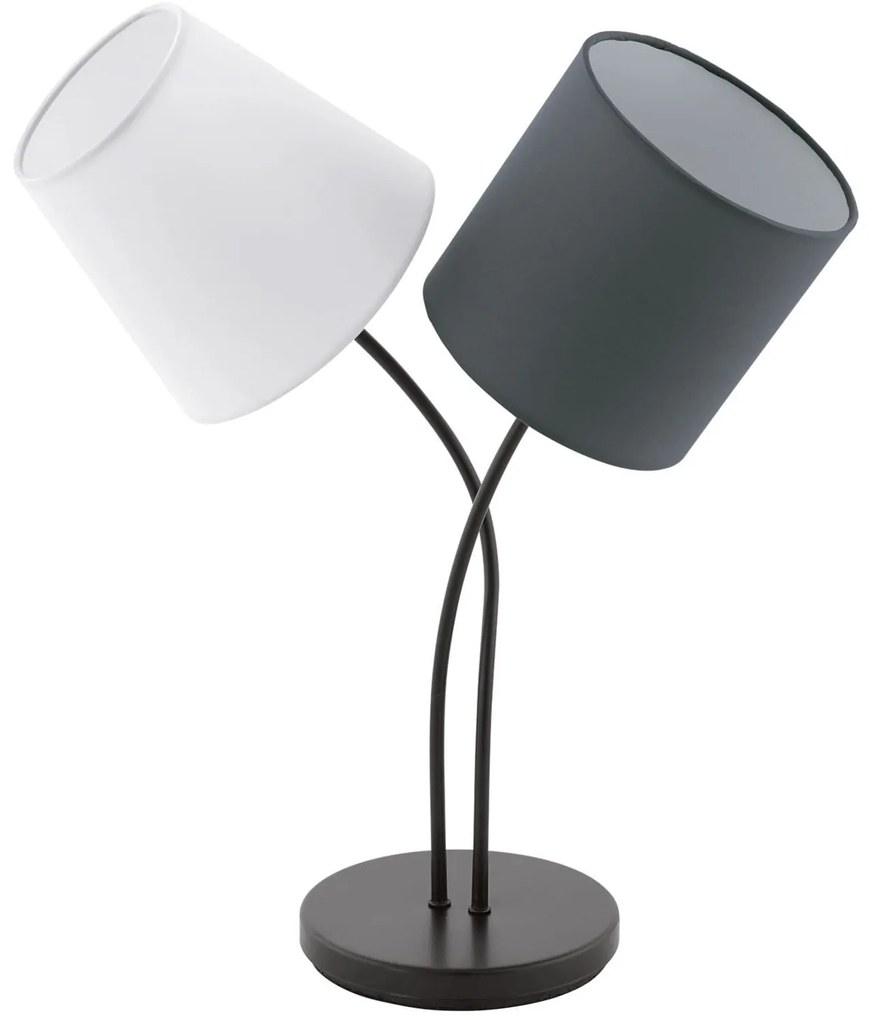 Φωτιστικό Επιτραπέζιο Almeida  95194 Anthracite-White Eglo Metal, Fabric
