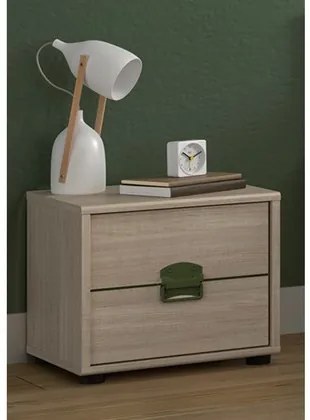 Epiplo World  Κομοδίνο Indiana με 1 πόρτα 40x35x35εκ. Ανοιχτό Δρυς BEST-512684953