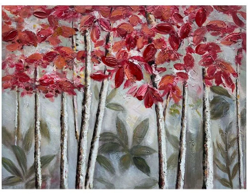 Πίνακας Καμβάς Trees 148-222-143 80x2,3x60cm Multi Οριζόντιοι Canvas