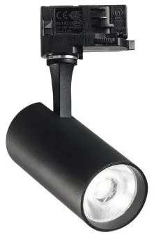 Σποτ Φωτιστικό Ράγας On-Off LED 15W IP20 4000K Fox Ideal Lux-322346-Μαύρο 322346