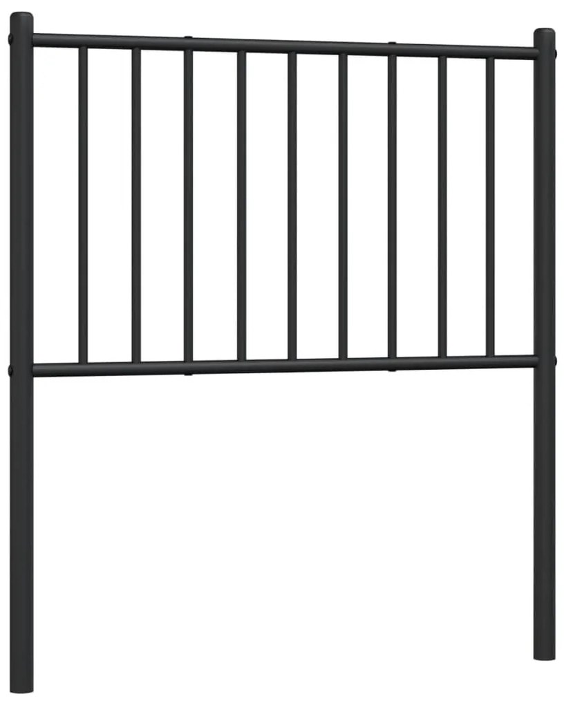 vidaXL Κεφαλάρι Μαύρο 75 εκ. Μεταλλικό