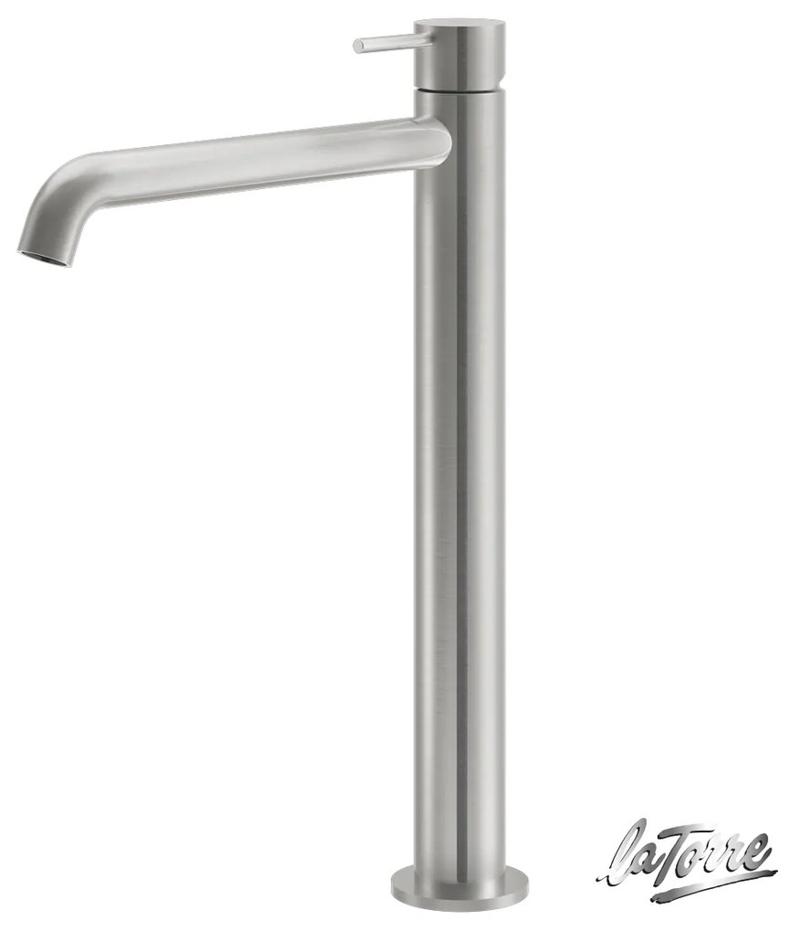 La Torre ELLE 316 inox Brushed Μπαταρία Νιπτήρος υψηλή 35016-111