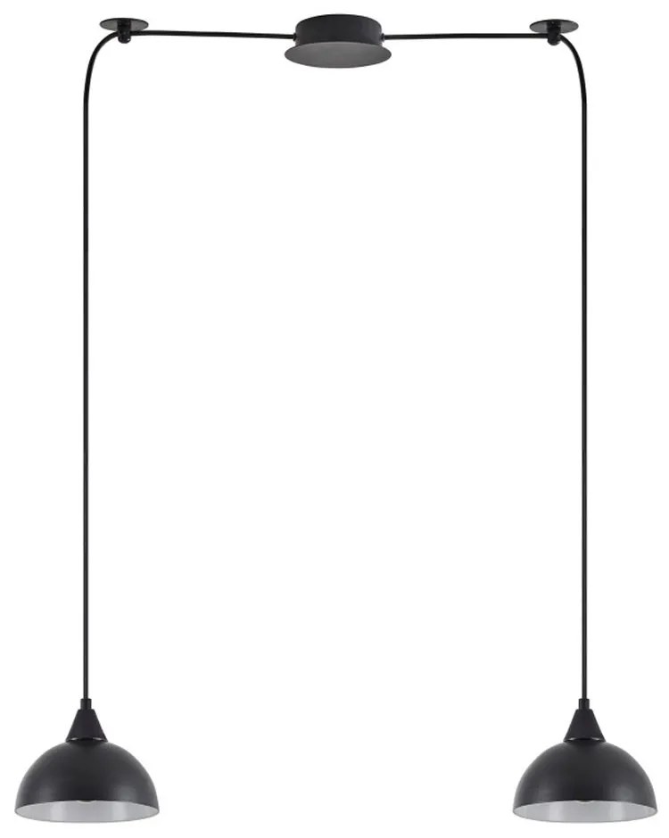 Φωτιστικό Οροφής Κρεμαστό Adept 77-9052 50x15x300 E27 60W Black Homelighting Μέταλλο